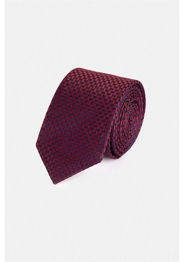 Süvari Bordo Kravat S06180003-des24 Bordo