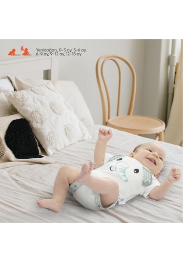 Gezenbebe Hero Bebekler İçin Nakışlı Kısa Kol Body 001