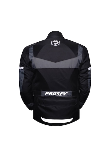 Prosev ARK01 4 Mevsim Uzun Motosiklet Montu Gri - Siyah