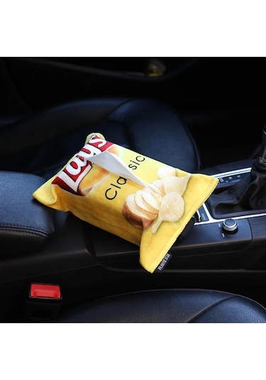 B-patates Cipsi Doku Kutusu Işık Lüks Asılı Banyo Doku Çanta Restoran Ev Soyut Kağıt Yaratıcı Araba Pazen Peçete Kutusu