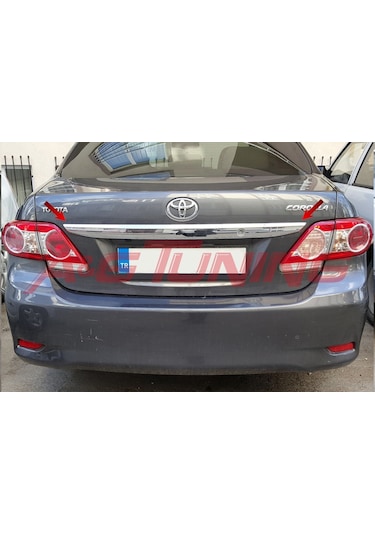 Toyota Corolla Krom Bagaj Çıtası 2011-2013 Paslanmaz Çelik N11.6025