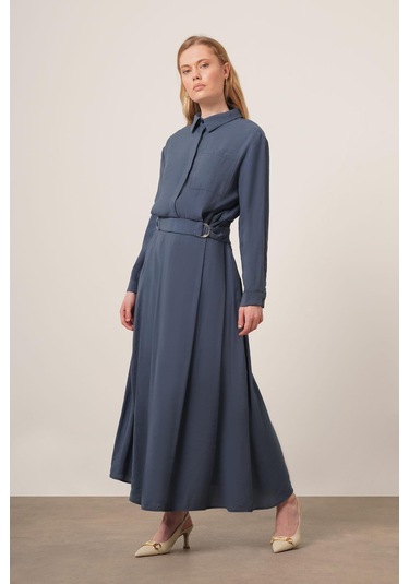 Ftz Women Kadın Modal Etekli Takım İndigo 30714 Indigo