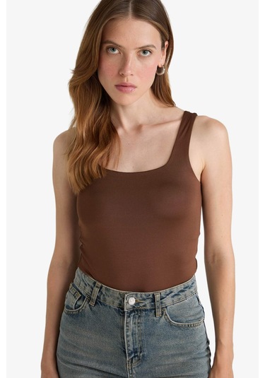 Defacto Kare Yaka Basic Düz Çıtçıtlı Body F8245ax25aubn316 Kahve-bn316 Defacto Kare Yaka Basic Düz Çıtçıtlı Body F8245ax25aubn316 Kahve-bn316