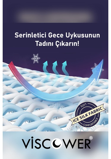 Viscower Queen Yüksek Terletmeyen Ortopedik Boyun Destekli Yastık