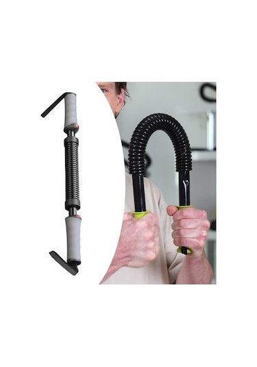 Ganzhoushop Twister Suntek Yaylı Siyah Power Göğüs Genişletici Bar 20kg-40kg Pf Siyah