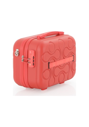 Mçs Polipropilen 3lü Valiz Seti Büyük & Kabin & Makyaj V376 S23sy1000053-set 00022 Mercan