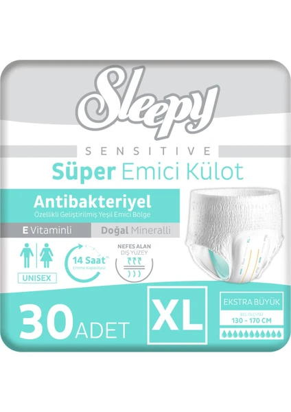 Sleepy Yetişkin Külot Xl Hasta Bezi 120 Adet XL