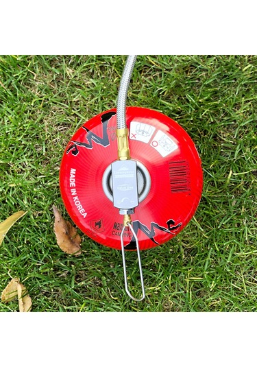 Yaozixa Campıngmoon Z17 Çelik Gazi Yüksek Basınçlı 100cm Uzatma Hattı, Çamaşırlı, Tencere-gaz Tankı Bağlantısı, Evrensel Kullanım, Dış Mekan Manzaraları İçin Gümüş