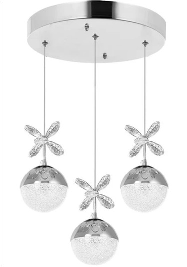 Modern Led Avize 3 Başlık 3 Işık Rengi Beyaz-sarı-gün Işığı