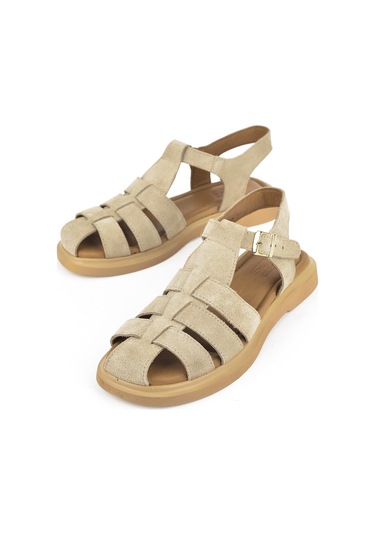 Ziya, Kadın Hakiki Deri Sandalet 1511047z6002 Bej 1511047z6002 340 Bej