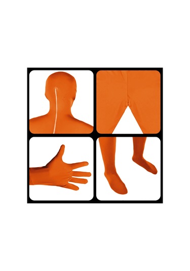 Lemestar Turuncu Klorlu Tek Parça Fotoğraf Stüdyosu Kırpma Tulumu - 170cm Yükseklik İçin