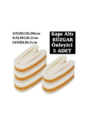 Kapı Altı Rüzgar Önleyici Sünger 5 Adet DH052
