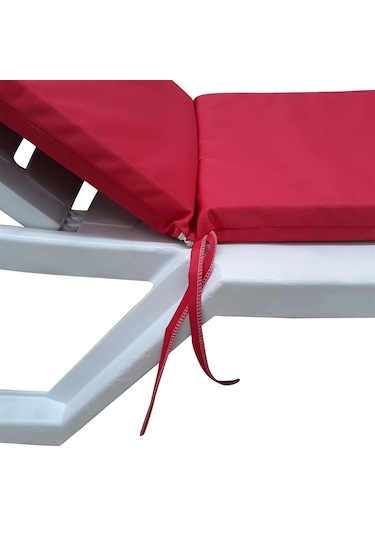 Mirzademarket Şezlong Minderi Lüks Su Geçirmez Kumaş Fermuarlı-Pembe