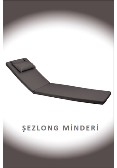 Dekosoy Şezlong Minderi Gri