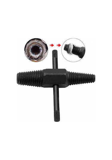 Hasarlı Kırık Musluk Batarya Çıkarma Aleti Kollu Kör Yuva Siyah