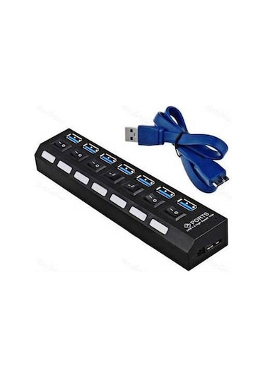 7 Port Usb 3.0 Çoklayıcı Çoğaltıcı Hub Çoklu Cihaz Çoklama Bilgisayar
