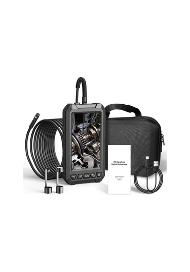 5003-b 8mm Dual Lens 5 Metre Sert Kablo Su Geçirmez Endoskop Kamera-132984