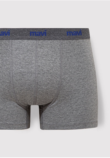 Mavi - Gri Basic Boxer 0911180-83096 Gri