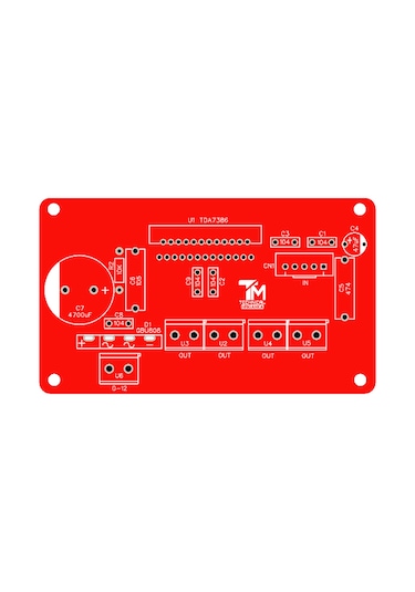4 Kanal Stereo Amfi Devresi 4X49 Watt Ab Sınıfı Tda7386-Tda7388
