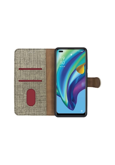 Oppo Reno4 Lite Kilif Fitcase Fabric Kapakli Cüzdanli 514449249