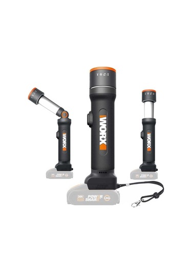Worx Wx027.9 20volt 510 Lümen Çok Fonksiyonlu Led Fener Akü Dahil Değildir Fr Wx027.9
