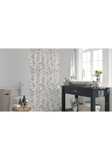 Jackline Duş Perdesi 5705 Model Çift Kanat 2X110X200 Cm Çok Renkli