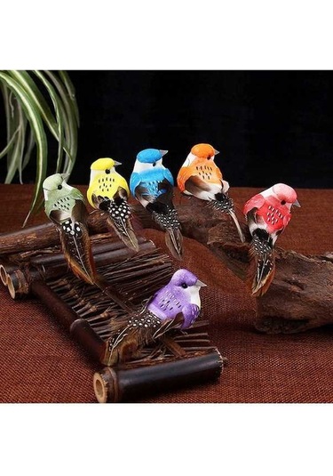 Ebitda 6 Adet Pençeli Kuş Bahçe Ağacı Süs, Hayvan Ve Park İçin Mükemmel