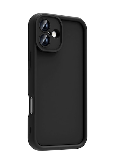 Mobilefix Iphone Uyumlu 16 Plus Kılıf Kamera Korumalı Ananas Kapak - Siyah Siyah