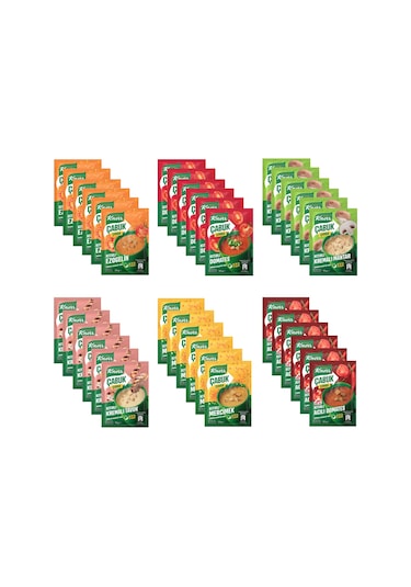 Knorr Çabuk Çorba 6 Çeşit 36 Lı Karma Paket
