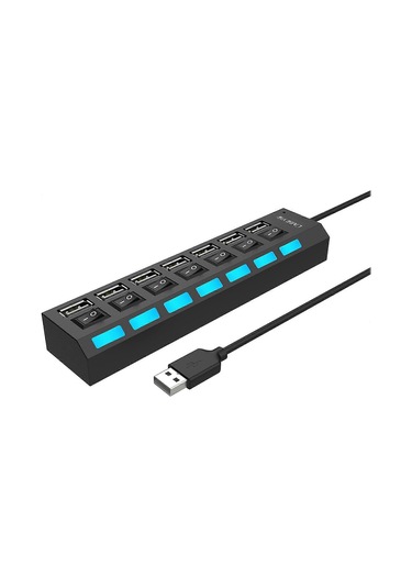 Çok Portlu Usb Ayırıcı, 7 Portlu Usb 2.0 Hub, Usb A Veri Hub'ı
