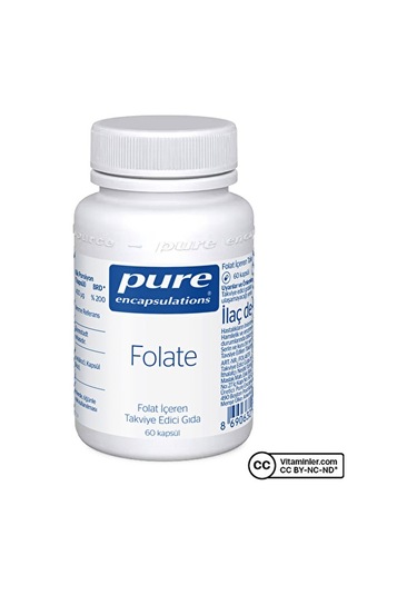 Pure Encapsulations Folate 400 Mcg 60 Kapsül