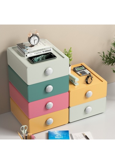 Soulader Şık Ve Pratik Masaüstü Çekmece Organizer Kutusu - Kozmetik, Takı Ve Küçük Eşyalar İçin Çok Amaçlı Saklama Çözümü Pembe