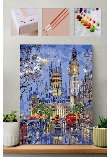 Sayılarla Boyama Seti - Londra Sokakları