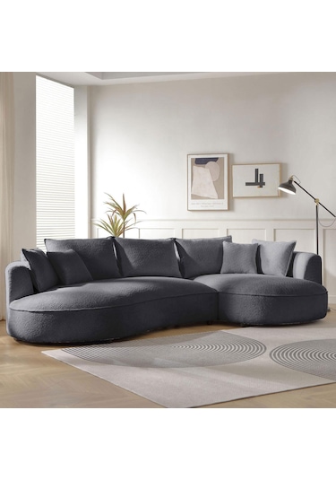 Eymense Venedik Köşe Koltuk Takımı Antrasit Sağ Köşe