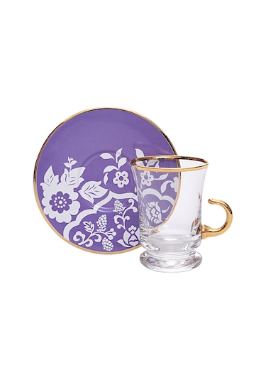Decorium Çay Takımı Kulplu 12 Prc Lila M01746 Lila