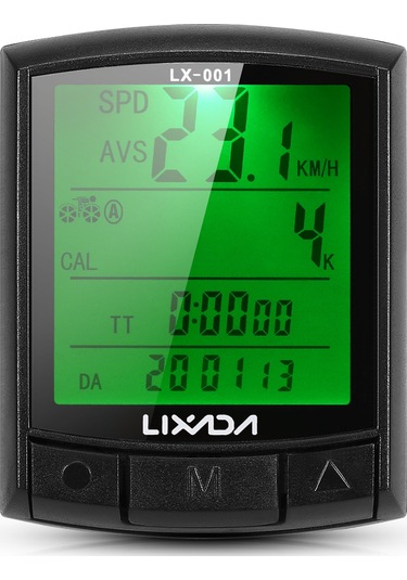 Lixada Bisiklet Bisiklet Bilgisayarı Bisiklet Kilometre Kilometre Sayacı Mtb Yol Bisikleti Bilgisayarı Siyah
