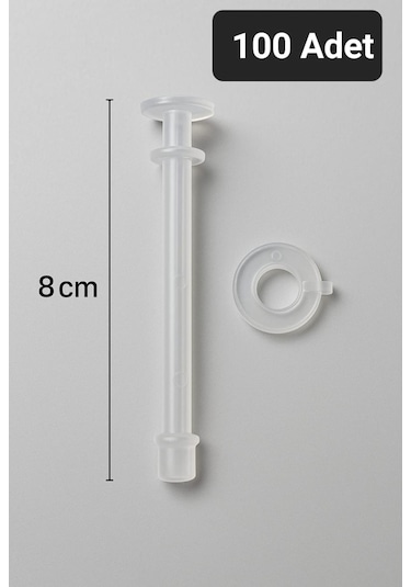 Upeka Gözlük Stand Burunluk Gözlük Askılığı Boy 8 Cm 100 Adet Beyaz