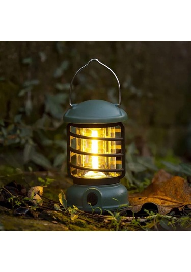 Kamp Lambası - 300 Lümen - Madfox Vintage Glamping - Kırmızı - 547320 Çok Renkli