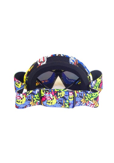 Geeksen Kuruğa Dayanıklı Çarpık Kafes Renkli Lens Outdoor Spor Gözlüğü - Moto, Kayak, Yürüyüş İçin Hafif Ve Dayanıklı Diğer