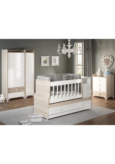 Patiko Sw 704a Büyüyebilen Bebek Odası Takımı Sonomo Kahverengi