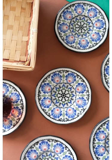 Jamuor Roys Fulya Porselen Çay Tabak Takımı 12cm 6 Parça