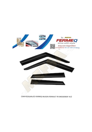 Cam Rüzgarlığı Fermeq Mugen Renault R9 Broadway 4lü