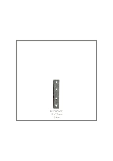 Düz Gönye, Sac Gönye, 15 X 70 Mm 10 Adet Metalik
