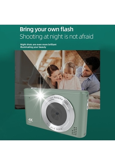 Trendooze Hallow 4k Dijital Kamera Kamera 48mp Dijital Video Kamera Altın Oz