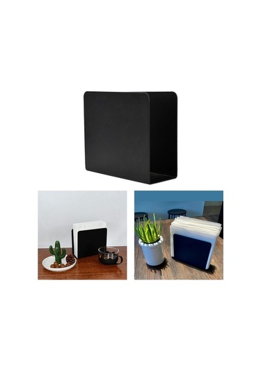 Trendooze Homyl Siyah Dekoratif Mutfak Peçetelik, Doku Tutucu Siyah