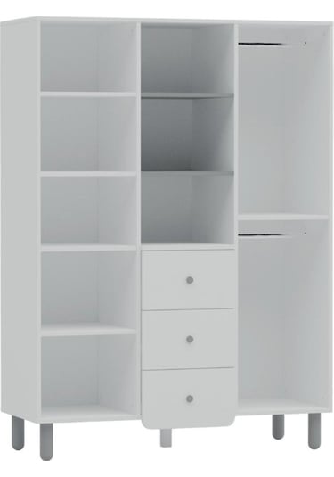 Meltem Kids Sweet Two Bear Bebek Ve Çocuk Odası Raflı İki Kapılı Dolap Two Bear