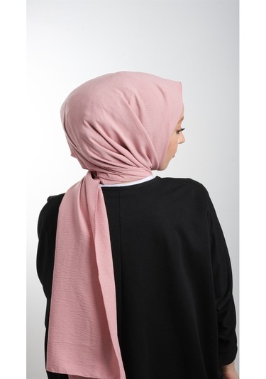 Hürrem Bone 202105_06 Pamuk Düz Klasik Caz Şal Pudra