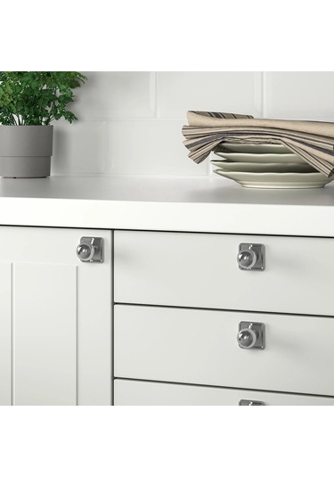Ikea Sörbyn Topuz, Krom Kaplama, 25 Mm, 2 Adet Gümüş