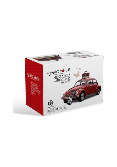 Magıcvoıce MV-115BT USB/SD/FM/Bluetooth Destekli Nostaljik Radyo