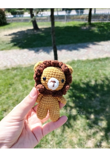 Amigurumi Aslan Kral Anahtarlık Aksesuar Dukakidstoys
